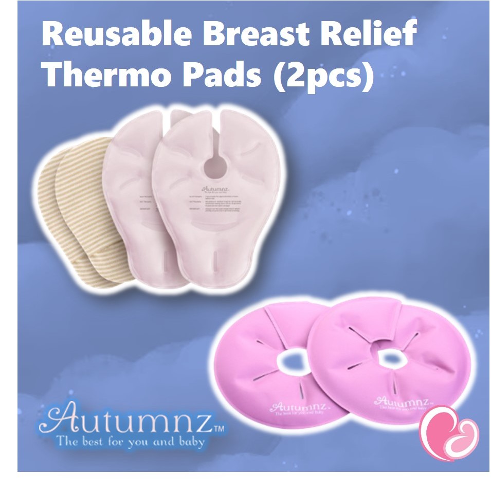 Autumnz 2pcs Reusable Breast Relief Thermo Pads/ Deluxe Reusable Breast ...