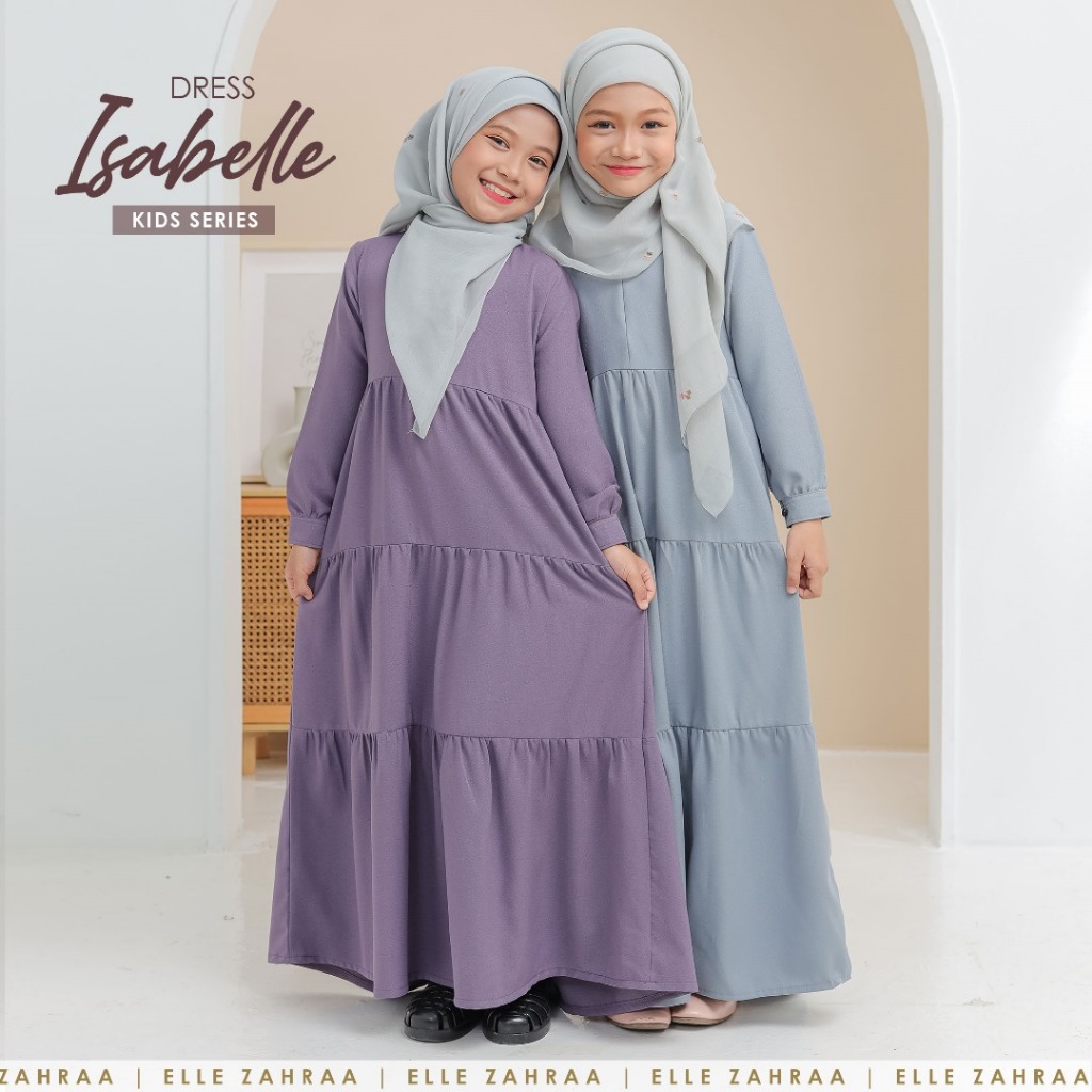 ELLE ZAHRAA | DRESS ISABELLE KIDS | NEW RELEASED DRESS KIDS | Shopee ...