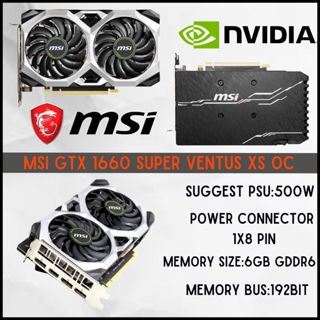 Msi gtx 1660 super discount ventus xs oc 6gb ddr6