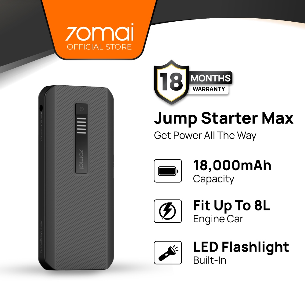 70mai Rechargeable Jump Starter Max | Shopee Malaysia