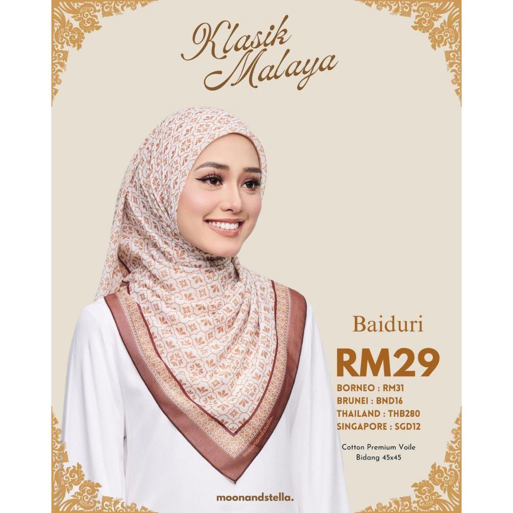 BAWAL KLASIK MALAYA BY MOONANDSTELLA [READY STOCK] | Shopee Malaysia