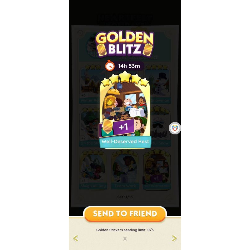 golden blitz monopoly go card Shopee Malaysia