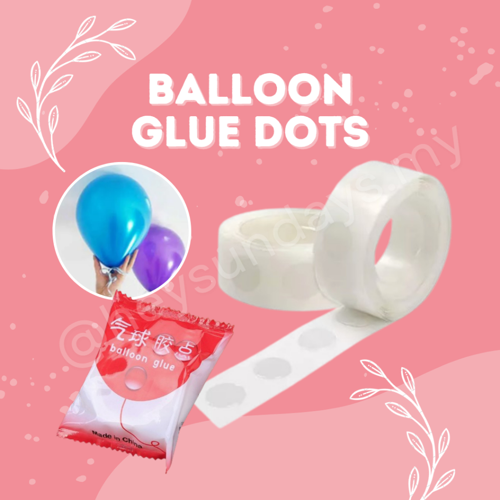 🇲🇾 Balloon Dot Glue Double Tape Removable Adhesive Balloon Belon Tampal