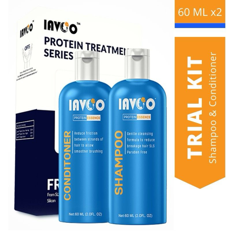 🌟HQ🌟 LAVOO™ MINI Protein Trial Kit - Shampoo 60ml & Conditioner 60ml ...