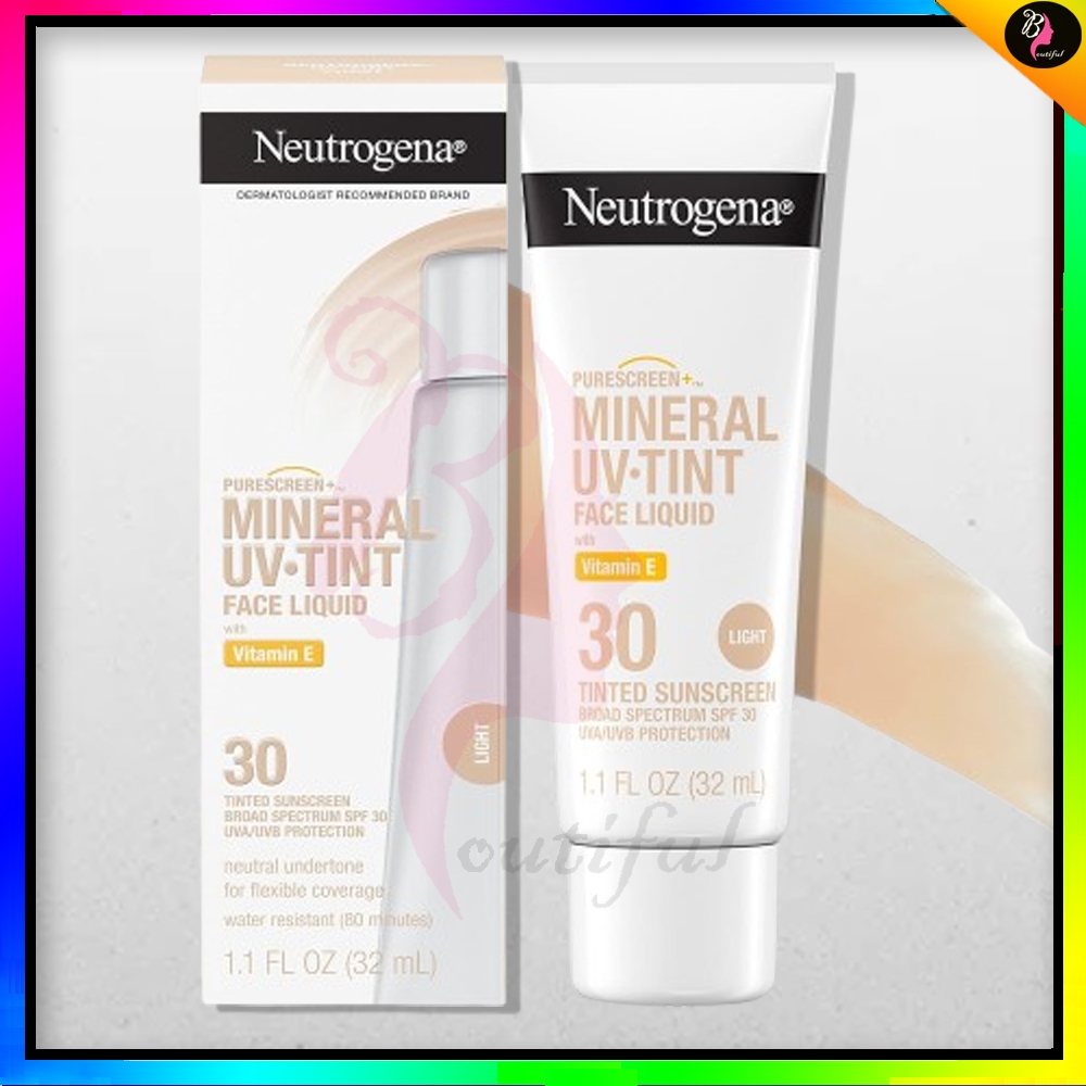 Neutrogena Purescreen+ Mineral UV Tinted Face Liquid Sunscreen| SPF30 ...