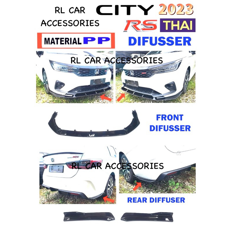 Honda city GN2 Facelift 2024 2025 2026 RS bodykit body kit front side