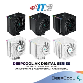 DeepCool AK400 / AK500 / AK620 Digital Black/ White Series High Performance CPU Cooler | Intel & AMD CPU Air Cooler