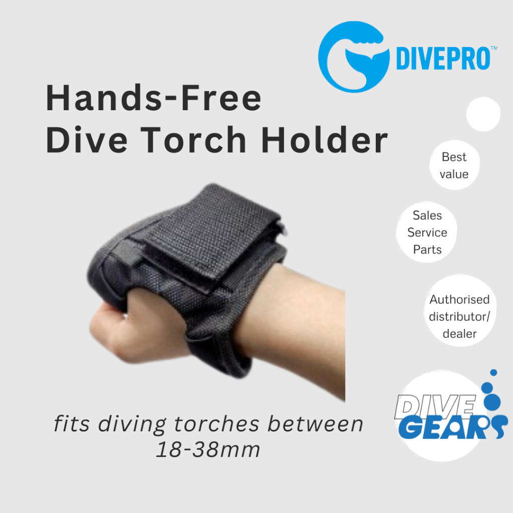 DivePro HandsFree Dive Torch Holder Scuba Diving Freediving Shopee