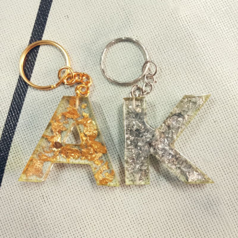 Keychain Huruf/Alphabet Keychain Resin | Shopee Malaysia