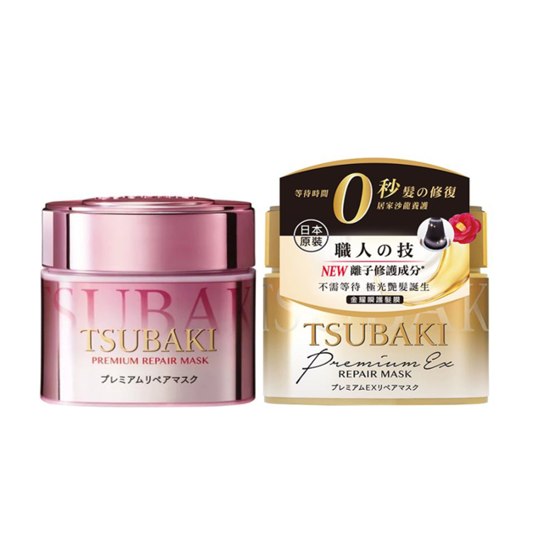 Japan Tsubaki Premium EX Repair Hair Mask 180g Gold / Pink【现货】Tsubaki ...