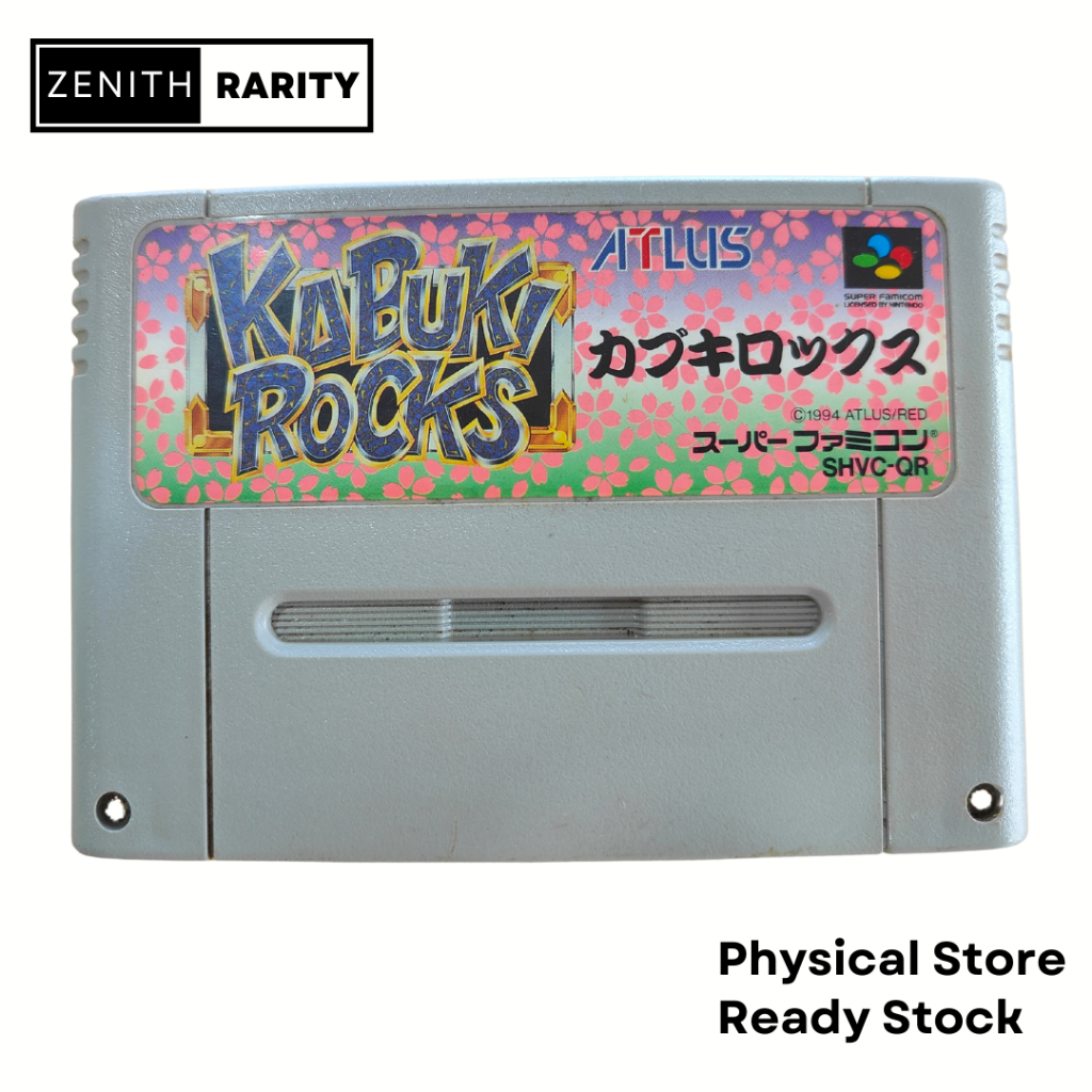 Zenith Rarity Nintendo Super Famicom SFC game Kabuki Rocks | Shopee ...