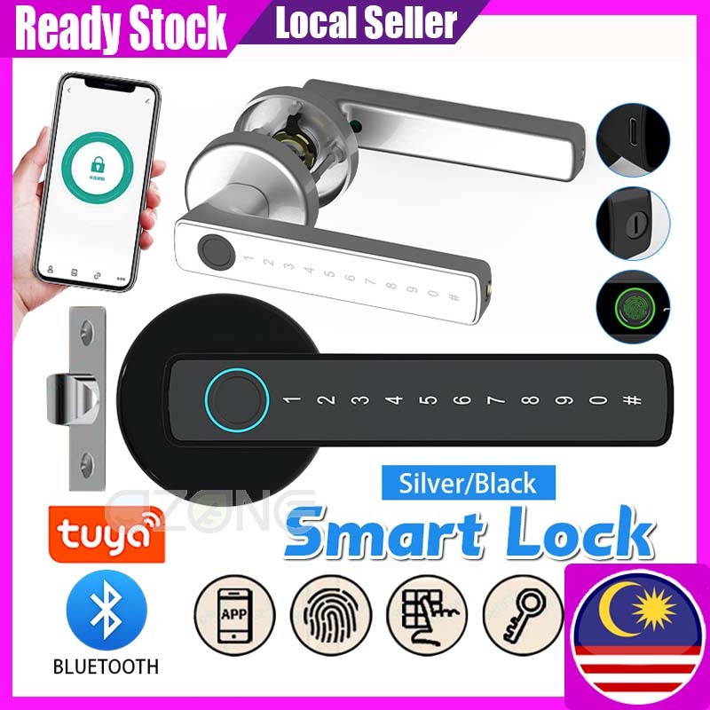 Tuya Smart Fingerprint Door Lock Fingerprint Digital Security Smart ...