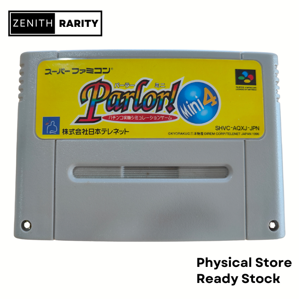 Zenith Rarity Nintendo Super Famicom SFC game Parlor Mini 4 | Shopee ...