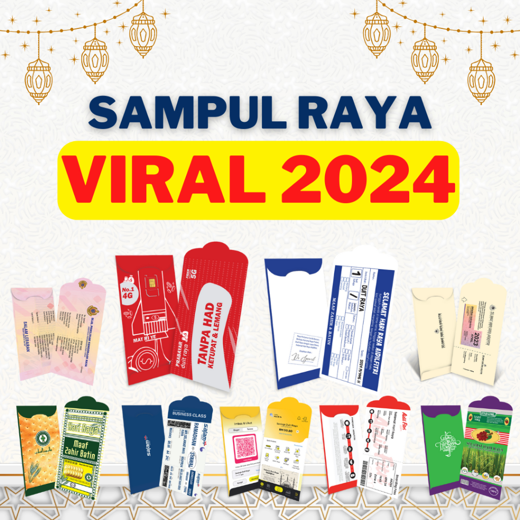 [harga Borong] Sampul Raya Viral Rare 2024 Sampul Tebal 10pcs Per Pack