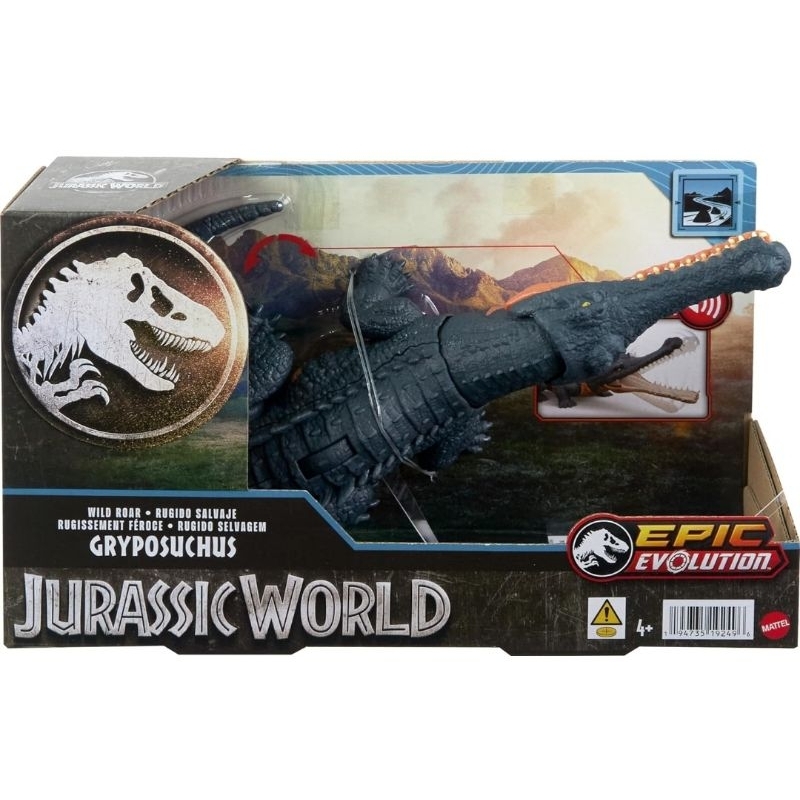 Mattel Jurassic World Gryposuchus Epic Evolution Wild Roar 2024 ...