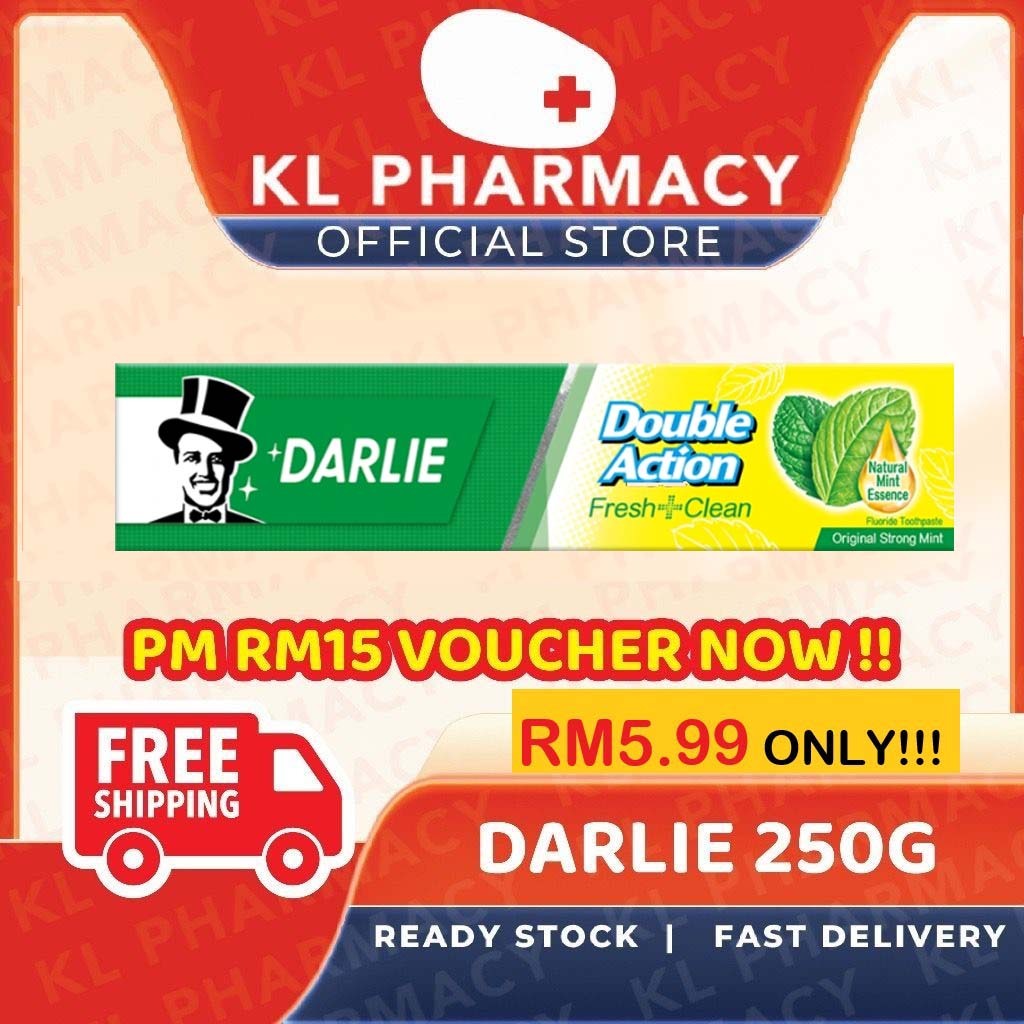 [AUTO FREE SHIPPING] Darlie Double Action Toothpaste (250g) Shopee