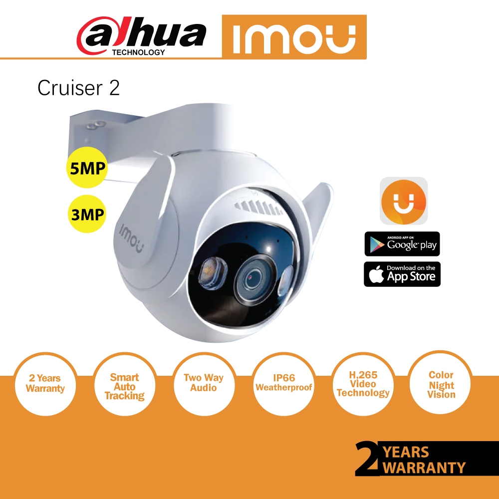Imou Cruiser 2 5MP WiFi 360º Smart Tracking Human Detection IP66 Smart  Night Vision Dahua Two Way Talk Outdoor Security Camera - China IP Camera,  CCTV Camera