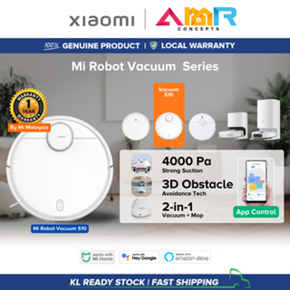 Xiaomi Robot Vacuum S10+, Dual Pad Pressure, Powerful Suction Fan Blower-  4000pa, Smart 3D obstacle avoidance, with a 5200mAh Battery capacity, Remote control via Xioami Home App Control