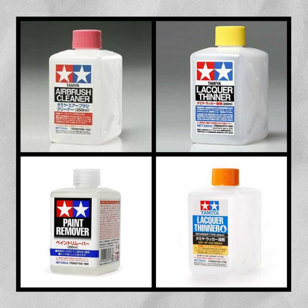 TAMIYA LACQUER THINNER / RETARDER TYPE / PAINT REMOVER / AIRBRUSH