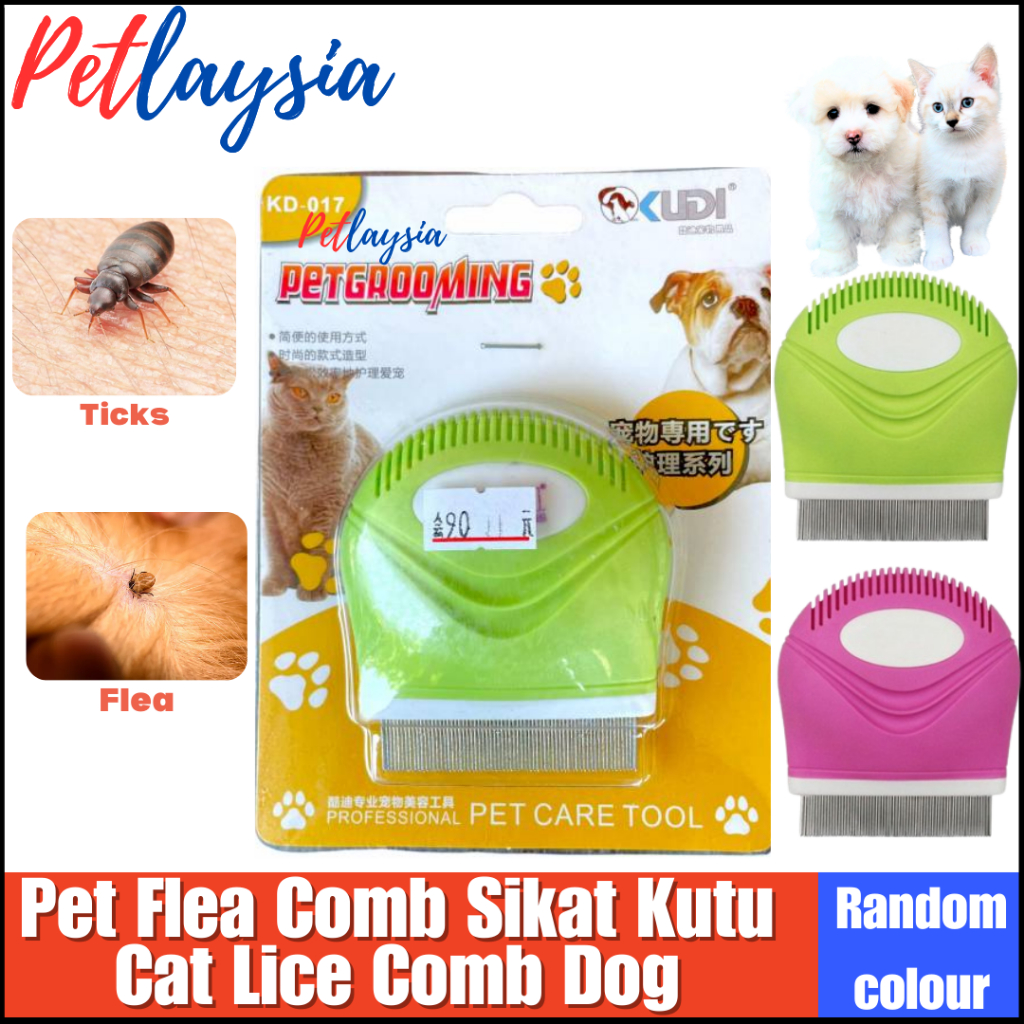 Pet Flea Comb Sikat Kutu Cat Lice Comb Dog Tick Remover Sisir Kucing Murah Grooming Tools Shopee Malaysia