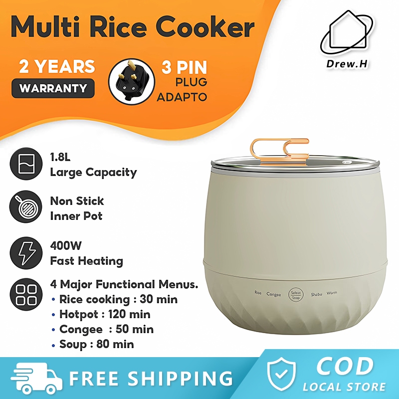 Rice Cooker Non Stick Electric Cooker Multi Cooker Touch Screen Office