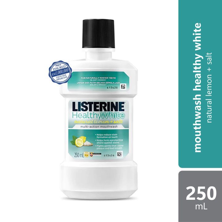 LISTERINE HEALTHY WHITE MULTIACTION MOUTHWASH 250ML Shopee Malaysia