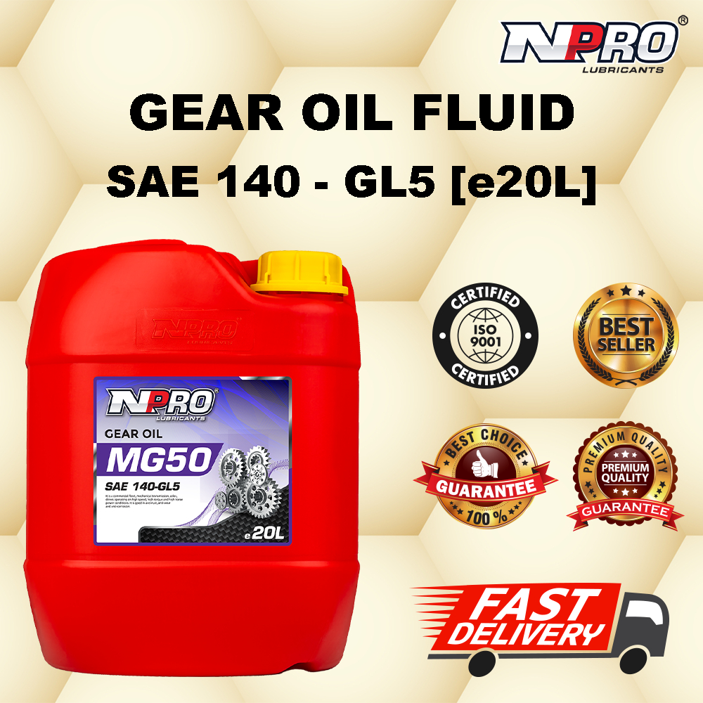 NPRO MG50 Minyak Hitam Gearbox Industrial Gear Oil Manual