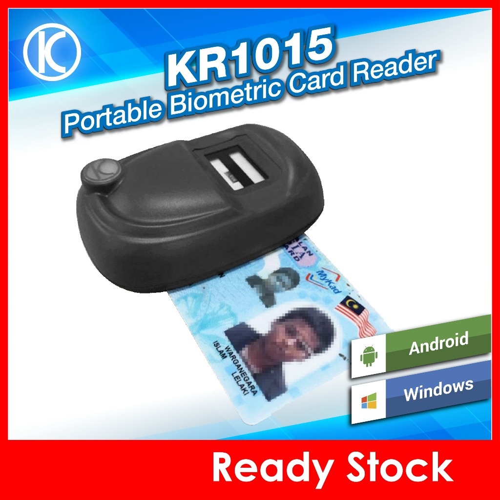 MyKad, Mykid Reader with Biometric Optical Scanner (for Android)-Model ...
