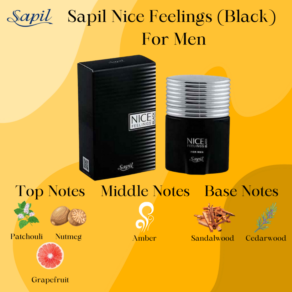 Nice feelings black online perfume price