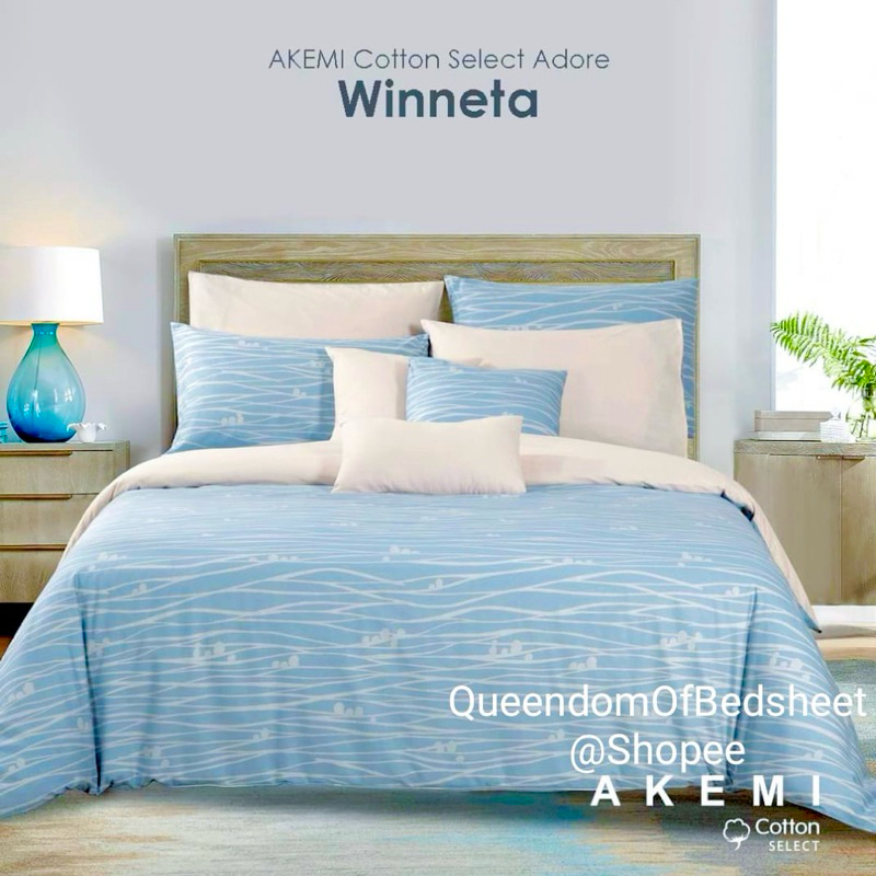 2024 New Arrival AKEMI Cotton Select Queen/King Fitted Bed sheet Set Adore 730TC/38cm / Cadar