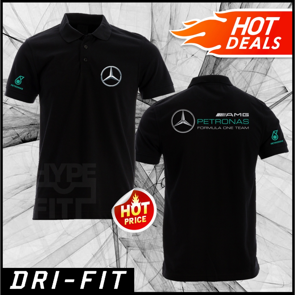 Mercedes Petronas Formula One Teram AMG NEW Logo Polo Quickdry Dry Fit ...