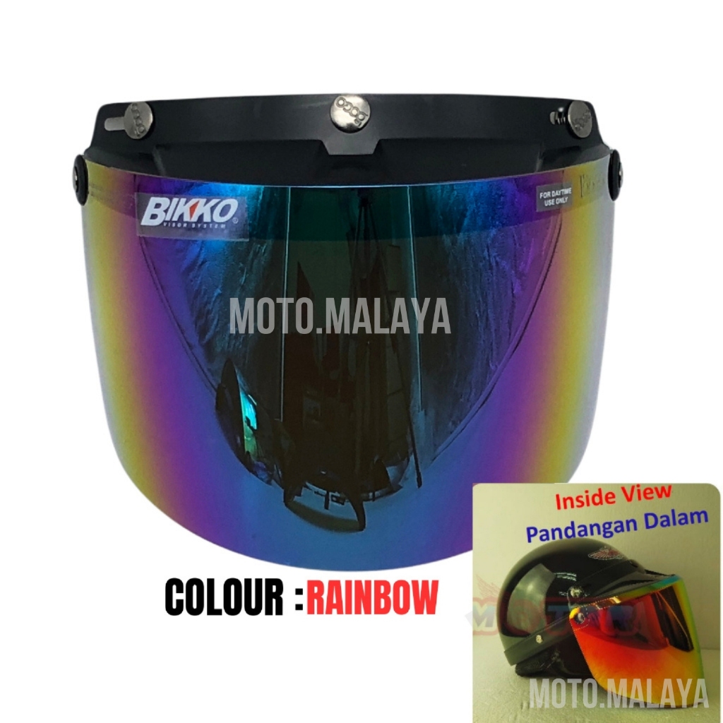 VISOR TINTED CERMIN HELMET 3 Pin Visor Siang Malam BOB HEATH (FORMs88