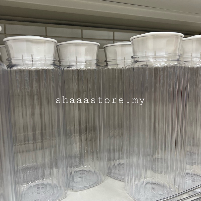 [READY STOCK] Daiso Water Bottle Plastic 1.2L/ Water Fridge Bottle/ Bekas Air Plastik Shopee