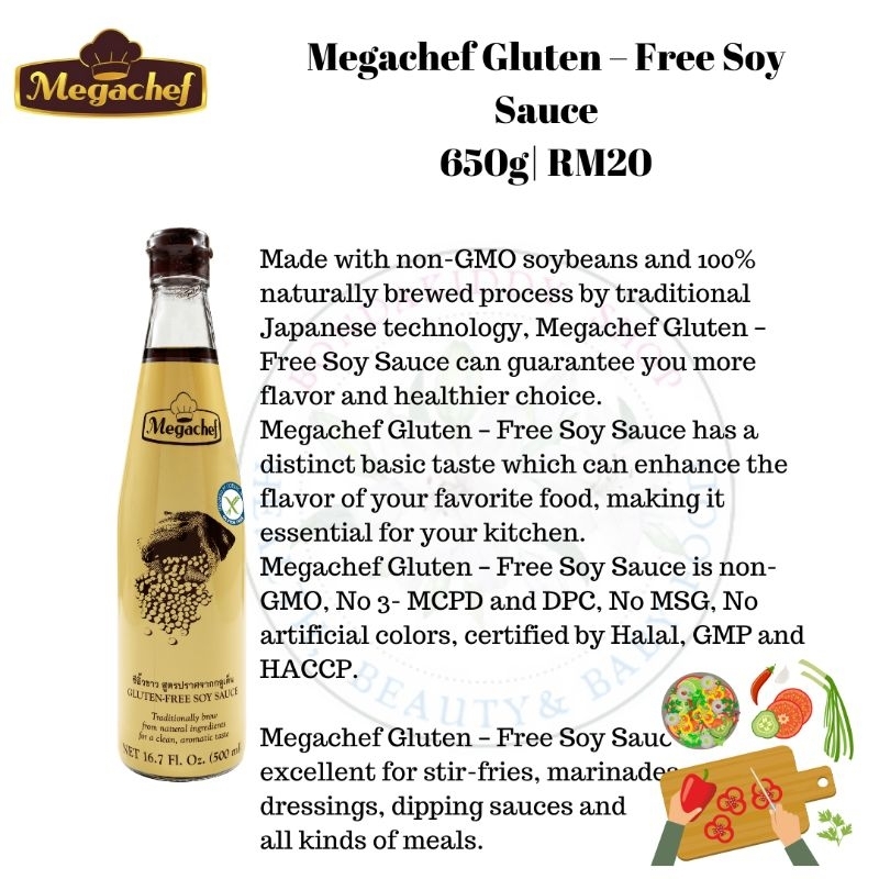 Megachef Gluten Free Soy Sauce 500ml Shopee Malaysia