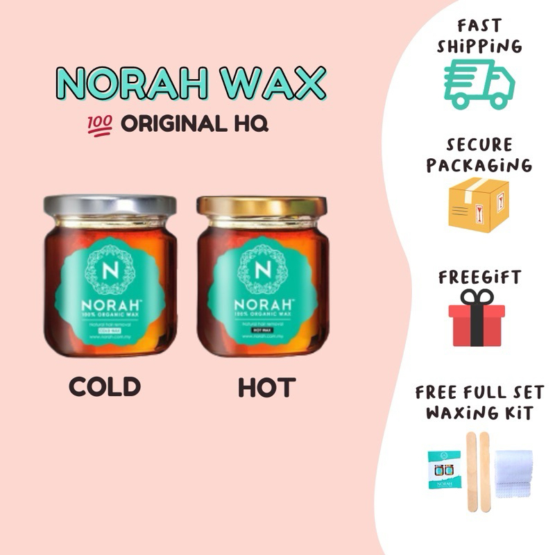 HQ NORAHWAX HAIR REMOVAL Organic Buang Bulu Hot Cold Norah Wax Men
