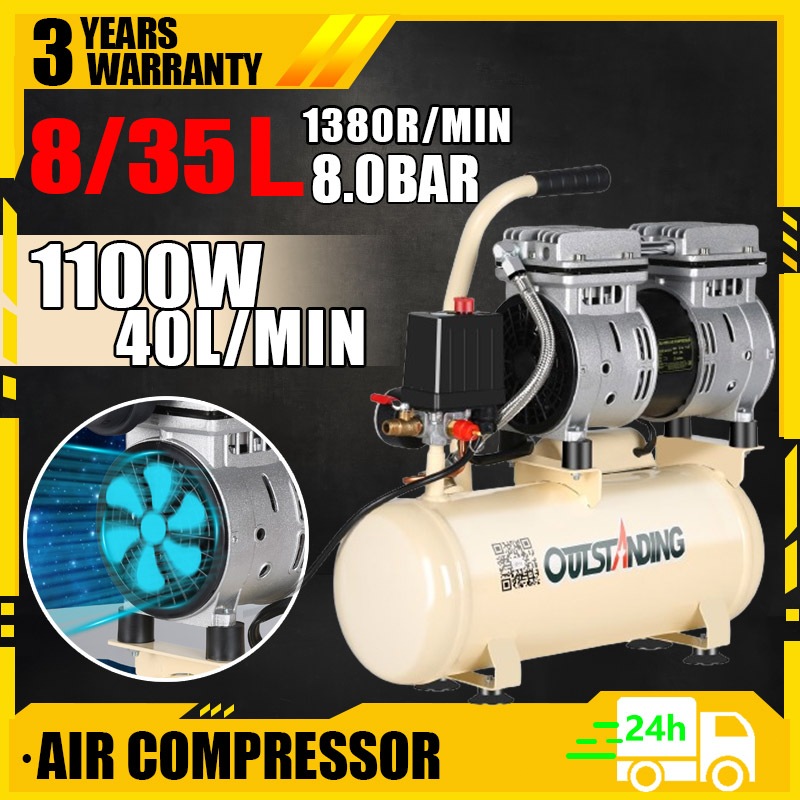 Years Warranty L Air Compressor Hp Silent Oil Free Angin Compressor Kompressor Angin V