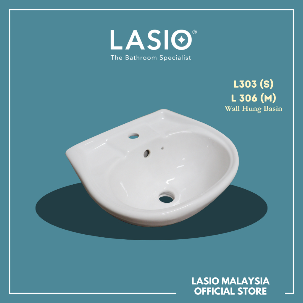 LASIO CAN Wall Hung Basin L303 L306 | Besen Sinki | Shopee Malaysia