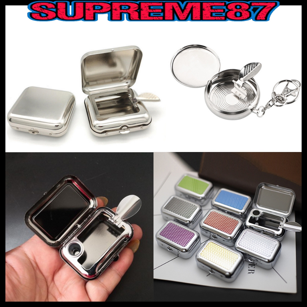 Jual Muji Aluminium Portable Ashtray Asbak Mini Original Muji Jepang