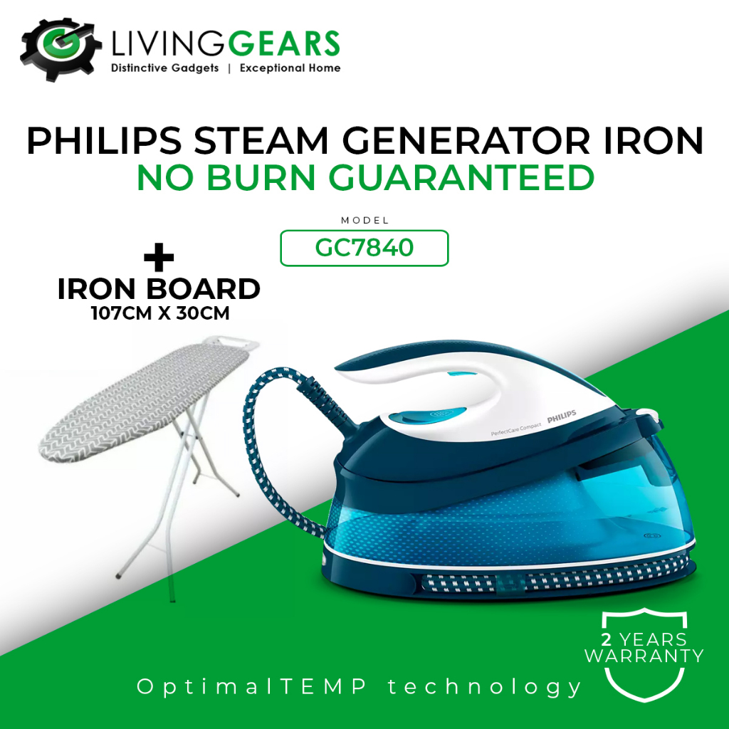 NO BURN GUARANTEE Philips 2400W Steam Generator Iron GC7840 20 GC7840 Shopee Malaysia