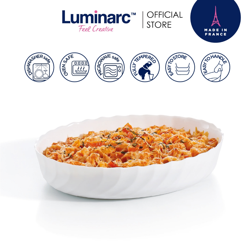 Luminarc Smart Cuisine Series Trianon Baking Dish - Oval Shape (3000ML ...