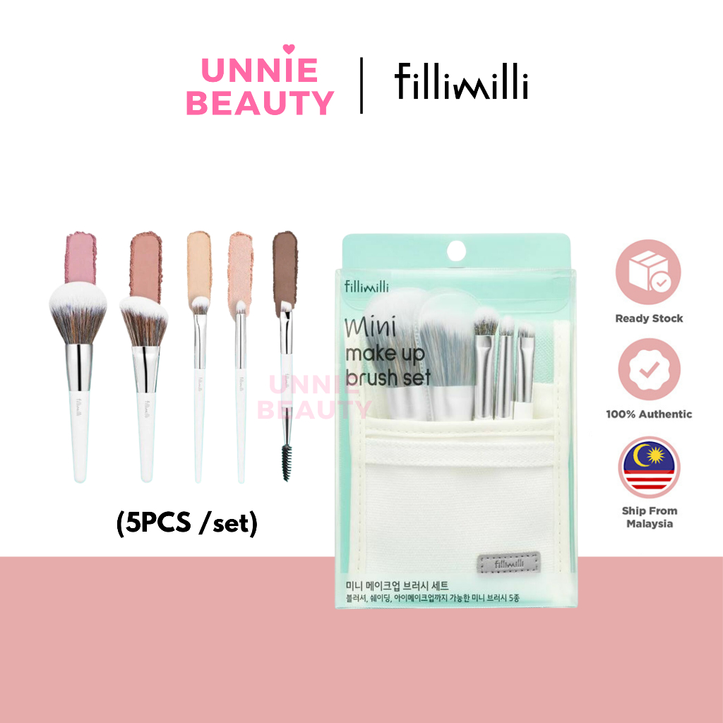 Fillimilli Mini Makeup Brush Set (5pcs) 迷你化妆刷 Shopee Malaysia