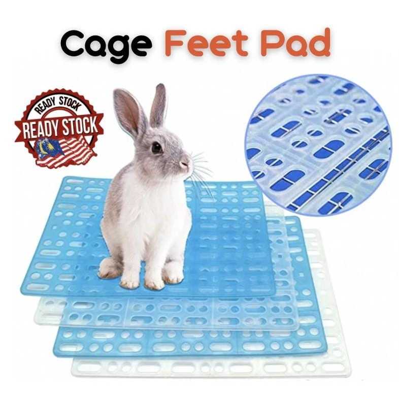 Pet Cage Floor Mat Clean Nest Plastic Foot Pad Slab Cat Rabbit Pelapik ...