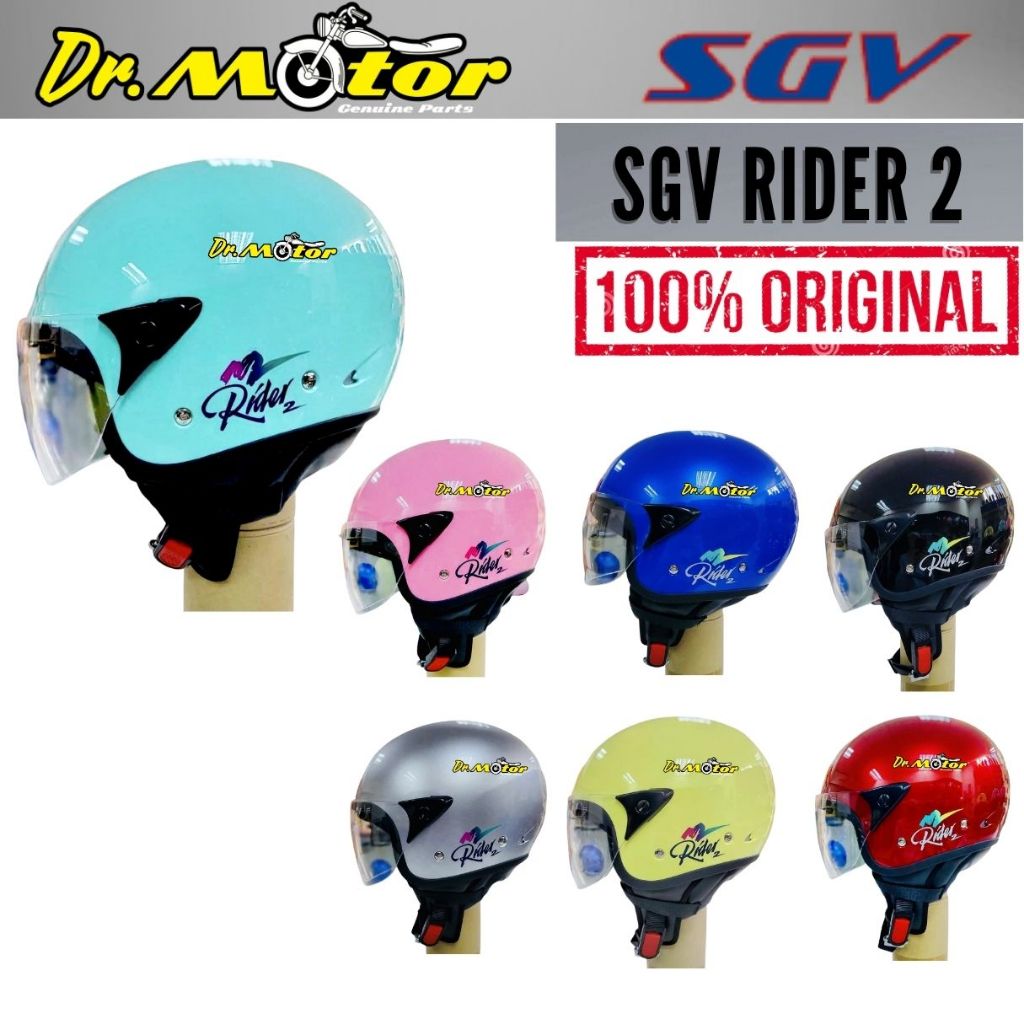 SGV RIDER 2 Helmet Topi Keledar MotorCycle Motor Ori Blue Black Yellow ...