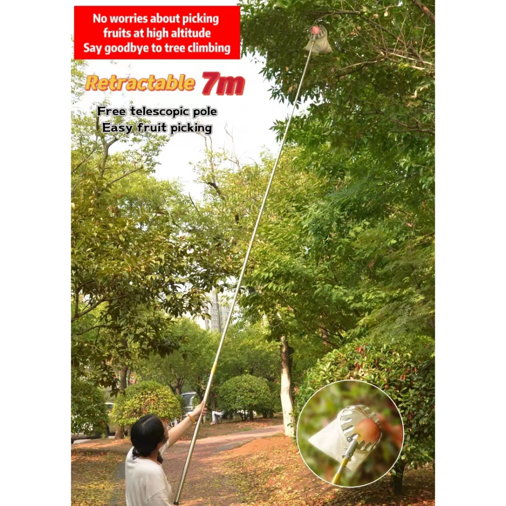 Ready Stock 10 Meter Telescopic Fruit Picker High Pruning Branch Shear ...
