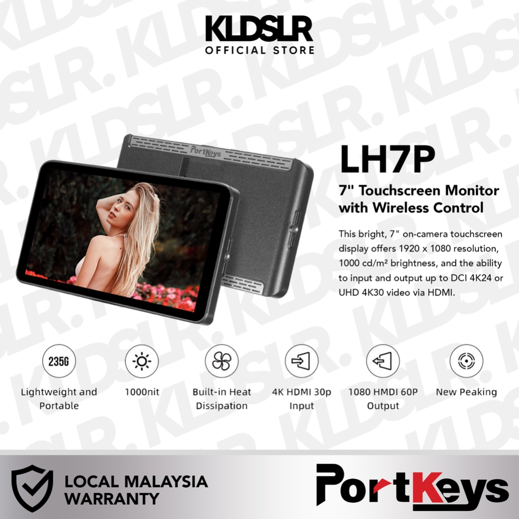 Portkeys LH7P 7inch Wireless Camera Control 4K Studio Monitor 1000nit