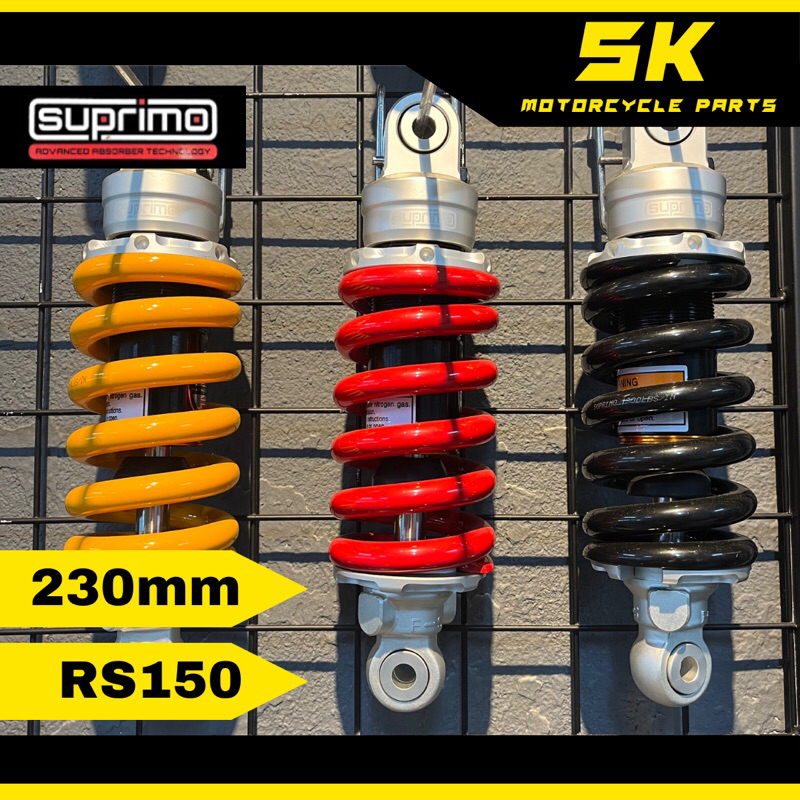 Gas Monoshock Adjustable RS150(230mm)(SUPRIMO)(Can be use on RS150 V1 ...