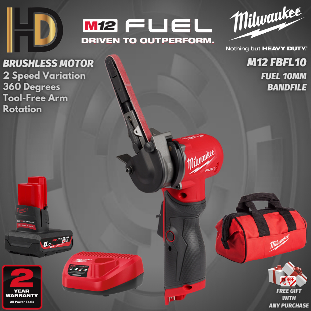 Milwaukee M12 FBFL10 Fuel Band File / Milwaukee M12 Band File 10 x ...