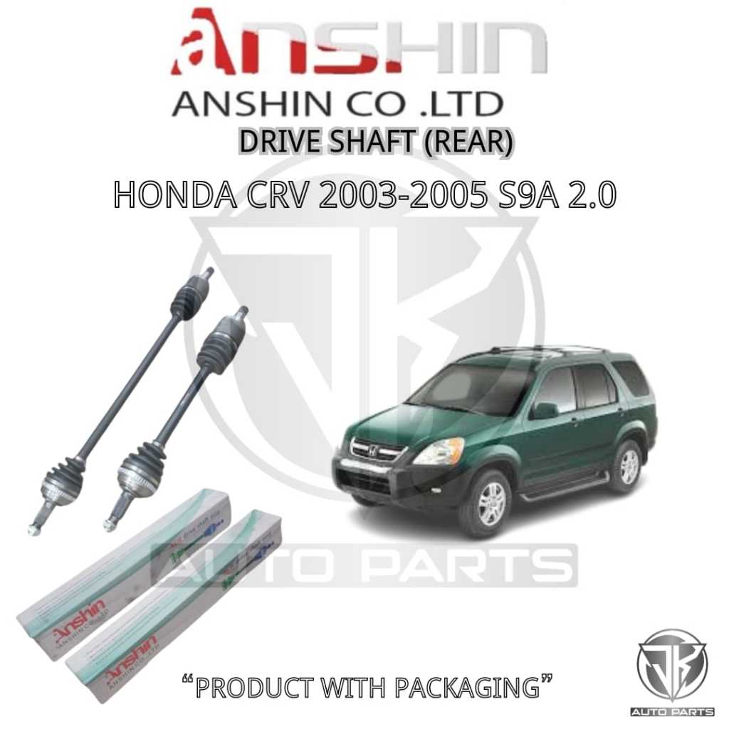 ANSHINJAPAN REAR DRIVE SHAFT HONDA CRV 20032005 S9A 2.0 Shopee