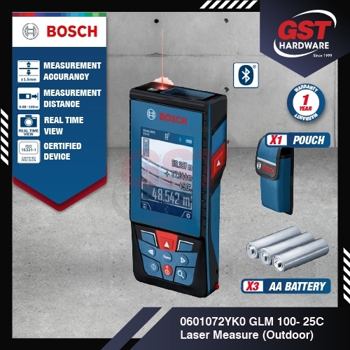 Bosch GLM100-25C Line Laser Measurement Laser Distance Meter Bosch ...