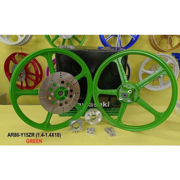 YAMAHA Y15 Y15ZR Y16 Y16ZR KAWASAKI AR80 SPORT RIM SIAP CUSTOM PNP 5L 5 ...